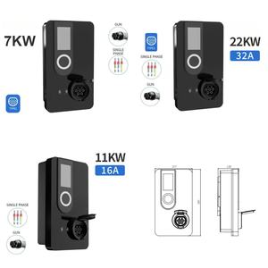 Nouvelle borne de <span class=keywords><strong>recharge</strong></span> murale AC 11 kW avec <span class=keywords><strong>prise</strong></span> TYPE 2, station de <span class=keywords><strong>recharge</strong></span> extérieure intelligente IP55 pour voitures <span class=keywords><strong>électrique</strong></span>s en Europe - Product Image 2