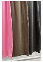 Pantalon Sabre Américain pour Homme, Coupe Ample, 100% Coton 320G, Grande Taille, Lavé, à Empiècements, Jambe Droite, avec Cordon de Serrage, Jambe Large