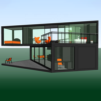 Maison portable, maison, maison, ponton, bateau, fibre de verre, préfabriquée, 20 pieds, maison, bûches, cabine, Kits en chine, à vendre