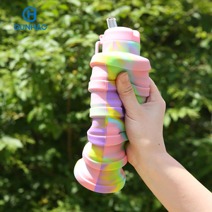 <span class=keywords><strong>Bottiglia</strong></span> d'<span class=keywords><strong>acqua</strong></span> in Silicone pieghevole da viaggio riutilizzabile pieghevole in Silicone <span class=keywords><strong>vetro</strong></span> con coperchio - Product Image 5