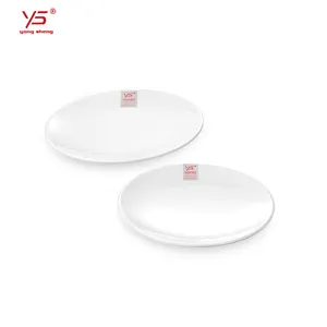 SGS certified cheap melamine dinnerware round plate wholesale custom print melamine western plates importer