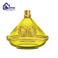 Vente en gros d'usine de nouveau verre de conservation des aliments grand mini verre marocain style arabe bol de dates de tajine style arabe personnalisé dates