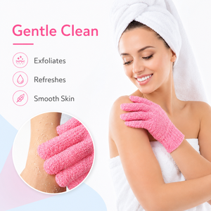 Wholesale Nylon <b>Body</b> <b>Scrubber</b> Bath Glove Custom Logo Exfoliating Gloves Bath Mitt Shower Gift Deep Cleaning Skin - Product Image 5