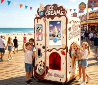 Hub de distribution automatique de glaces molles intelligent pour les centres commerciaux, les aéroports et les centres de transport
