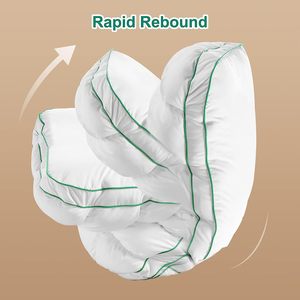 Toptan kabarık destek süper yumuşak prim aşağı alternatif dolum lüks 5 yıldızlı otel yastık pamuk - Product Image 3