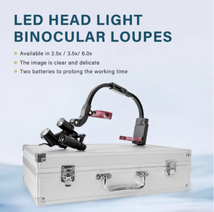 Bandeau réglable de dentiste de 5W LED avec loupes binoculaires ensemble complet <span class=keywords><strong>microscope</strong></span> dentaire pour la chirurgie <span class=keywords><strong>loupe</strong></span> vision claire - Product Image 5