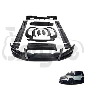 Difusor de parachoques trasero de fibra de carbono, Kit de carrocería de alerón delantero, piezas de coche para <span class=keywords><strong>Land</strong></span> <span class=keywords><strong>Rover</strong></span> <span class=keywords><strong>Defender</strong></span> 110 2020-2025 <span class=keywords><strong>2021</strong></span>, accesorio de afinación - Product Image 1