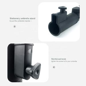 Chariot de golf porte-parapluie réglable chariot de golf support de parapluie Push Pull vélo chariot parapluie Clip - Product Image 5