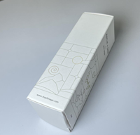 Boîte en carton à double insert en papier d'art avec logo personnalisé en relief pour emballage haut de gamme en gros