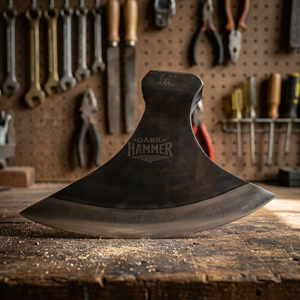 Tête de hache large médiévale viking forgée à la main - Product Image 3