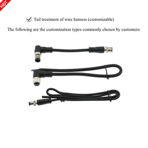 Sensor personalizado M12 Circular 2/3/4/5/6/8pin macho para fêmea conector impermeável M12 cabo - Product Image 6