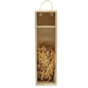 wine box craft wood with sliding wood double bottles storage wooden packing wine box for gift