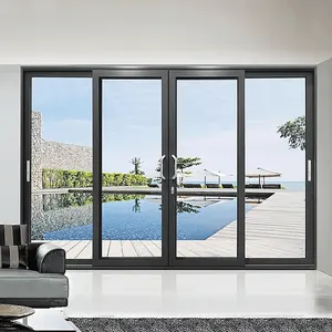 Cheap price modern interior room aluminium glass doors and windows for houses hotel office home villa apartment