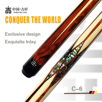 FORTUNE CUES Queue de billard haut de gamme faite à la main, avec incrustation sculptée, manche en bois massif, design exclusif, queue de billard premium