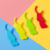 Cure-dents pour enfants en forme d'éléphant sans BPA, résistants à la déchirure, fil fin, nettoyeurs de dents pour enfants, cure-dents avec logo personnalisé