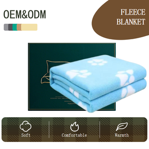 Coperta per cani/<span class=keywords><strong>gatti</strong></span> doppia peluche 100% poliestere stampato a maglia tenere al caldo coperta per animali domestici in pile polare fabbrica di porcellana - Product Image 1