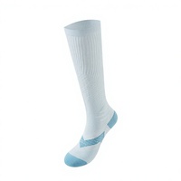 Chaussettes de compression multicolores mi-mollet pour le soutien sportif (volley-ball, basketball, course à pied, entraînement physique)