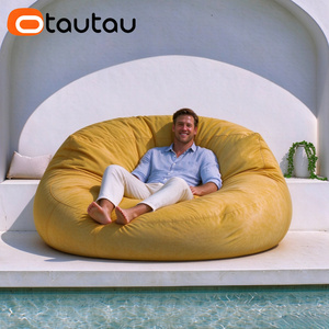 Funda Gigante <span class=keywords><strong>para</strong></span> Puff de Chenilla Impermeable <span class=keywords><strong>para</strong></span> Exteriores OTAUTAU de 4 pies, Sofá Cama <span class=keywords><strong>para</strong></span> Piscina SF386, Sin <span class=keywords><strong>Relleno</strong></span>, Por Favor, Rellénalo Tú Mismo - Product Image 4