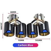 Embouts d'échappement DEX pour M240i M340i M440i G20 G21 G23 G42, styles performance, en fibre de carbone, quadruples, embouts de silencieux, buse de tuyau d'échappement