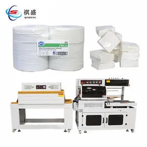 Semi Automatic Facial Tissue Roll Film L Shrink Wrapping Pack Machine Maxi Small Toilet Paper Packaging Machine For Seal