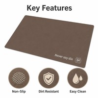 Tapis d'entrée uni, paillasson minimaliste en PVC, lavable, nettoyable, découpable, antidérapant, résistant aux taches