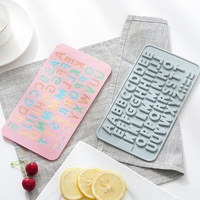 Wiederverwendbare Silikonform für 26 englische Buchstaben, Schokolade, DIY, Happy Birthday, Kuchendekoration, Werkzeug zur Herstellung von Kuchen, Süßigkeiten, Party, Lebensmittelqualität