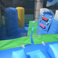 Château gonflable tropical pour enfants avec toboggan, structure de saut gonflable pour la maison, le jardin, les fêtes et les jeux pour enfants