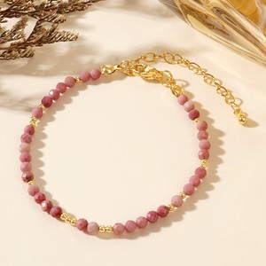 Крошечный браслет из натурального камня с гранеными бусинами - Product Image 3