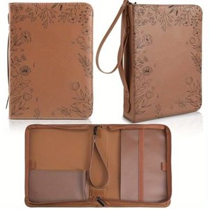 Funda de cuero con diseño de logotipo de gran tamaño 10X7.5X de 2,5 pulgadas, elegante funda bíblica para mujer - Product Image 3