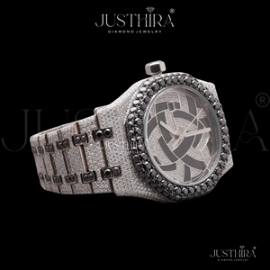 Best Quality Luxury Moissanite Diamond Quartz Watch for Men Waterproof Stainless Steel Business <b>Wristwatch</b> Available For Sale - Product Image 2