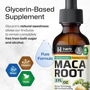 OEM ODM Private Label Maca корень жидкие капли-настойка корня мака-жидкость для взрослых для полости рта веганский сахар и экстракт без алкоголя - Product Image 5