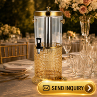 Distributeurs de jus pour fêtes de mariage, distributeur d'eau froide, machine à boissons et jus pour restaurant, buffet, barbecue avec robinet