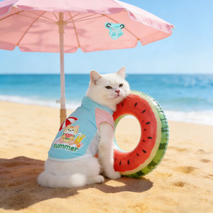 Ropa de protección solar para mascotas de verano, chaleco transpirable de malla de seda helada para perros, suéter antidesprendimiento para perros pequeños y medianos - Product Image 3