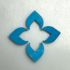 Grande coquille de nacre blanche naturelle, taille 40x40x2mm, fleur de trèfle <span class=keywords><strong>Robert</strong></span>, pierres précieuses en nacre - Product Image 4