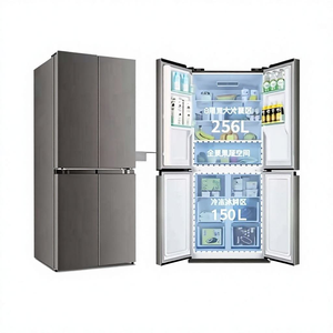 406L Large Capacity French Door <b>Refrigerator</b> Frost Free Intelligent Cross Fridge Freezer for Household and Commercial Use High-E - Product Image 2