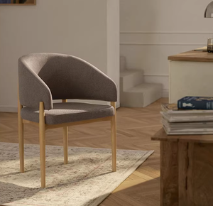 Yüksek kaliteli mobilya kadife Nordic kumaş katı yemek sandalyeleri balkon otel restoran basit Retro ahşap kafe sandalyesi - Product Image 2