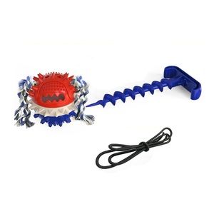 GARIDA Jouet de tirage à la corde pour animaux de compagnie, balle flottante pour chiens, jouet à mâcher pour animaux, balle à tirer à la corde - Product Image 1