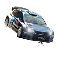 Coche de Rally RC MJX Hyper GO 7304 Polo R WRC 4WD con Motor sin Escobillas 4S, 60 km/h, Licencia Oficial para Fanáticos del Drifting
