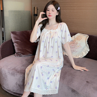 M-5XL confortable impression femmes mode dame dames pyjamas courts ensemble chemise de nuit vêtements de nuit pyjamas vêtements de nuit d'été