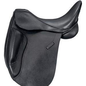 Selle d'endurance anglaise en cuir véritable avec couleurs personnalisables, confortable et durable, pour l'équitation, avec arceau en bois/plastique - Product Image 1