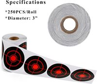 Autocollants de cible anti-éclaboussures tir adhésif avec impact jaune fluorescent pour BB Gun Pellet Gun Airsoft Rifle Shooting Practice