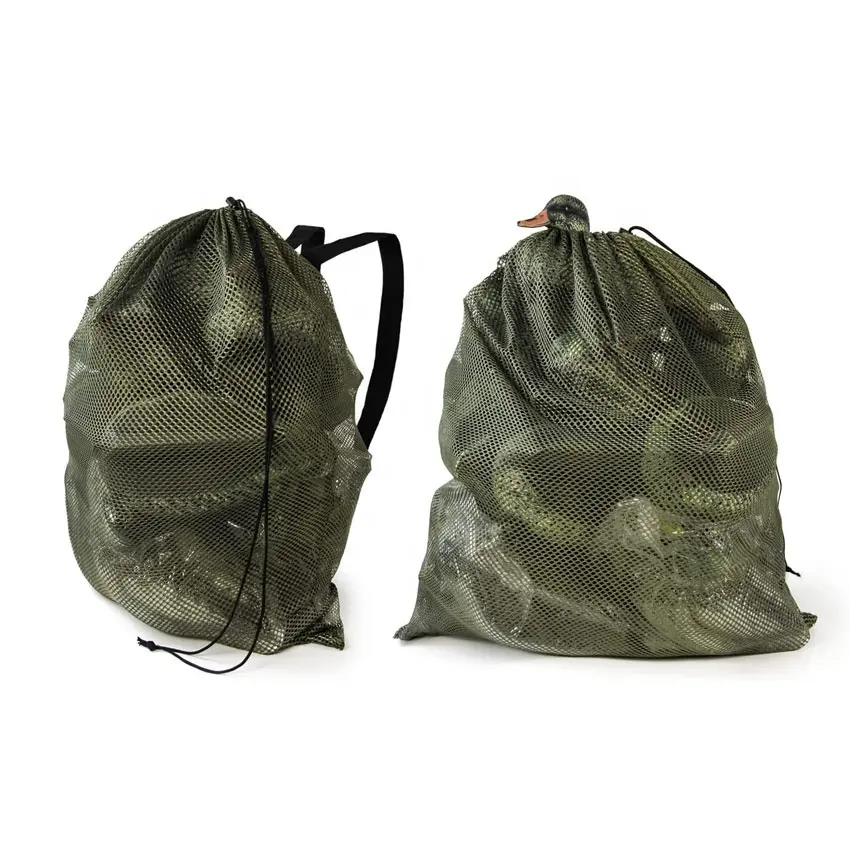 outdoor hunting Travel Green/camouflage duck goose decoy bag large decoy mesh bags