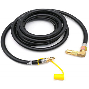 Tuyau de cuisinière à gaz portable, connecteur en laiton de 8 mm avec adaptateur coudé à 90 degrés pour cuisinières de camping - Product Image 5