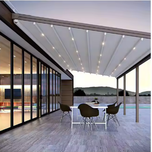 Tentes d'extérieur, abris <span class=keywords><strong>de</strong></span> voiture, rideaux pare-soleil, villas modernes, toits rétractables en PVC imperméables, auvents en aluminium pour jardin - Product Image 2