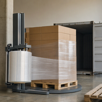 Film étirable LLDPE disponible en échantillon, 450 mm x 480 m, rouleau de film plastique pour palettes, pour expédition transfrontalière, 4 kg chacun