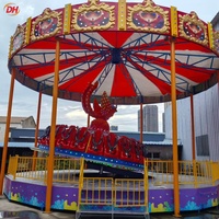 Manège Disco Stationnaire 24 Places avec Toit Pare-Soleil Complet et Éclairage LED Personnalisé – Machine d'Amusement CrazyDisco pour Projets de Sites Touristiques