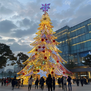 <span class=keywords><strong>Alberi</strong></span> artificiali a forma di paesaggio all'aperto Pre-illuminati a LED in PVC di grandi dimensioni da 10 a 48 metri - Product Image 6