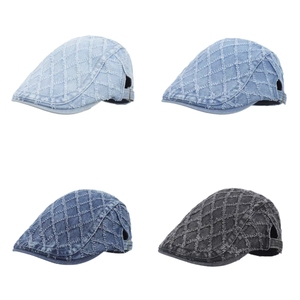 Béret et casquette Ivy en denim de coton unisexe - Sport et plage, usage quotidien décontracté, respirant, multicolore, polyvalent - Product Image 3