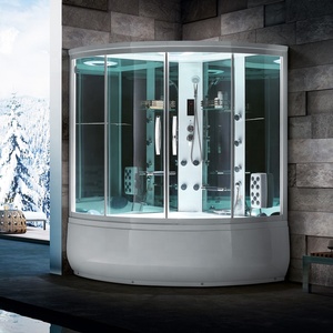 Bain intérieur de luxe <span class=keywords><strong>Douche</strong></span> Sauna à vapeur Bain à remous combiné <span class=keywords><strong>Cabine</strong></span> de <span class=keywords><strong>douche</strong></span> <span class=keywords><strong>Baignoire</strong></span> de massage par la pluie - Product Image 3