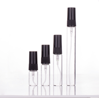 Flacon d'échantillon en verre avec pompe de pulvérisation en plastique, petit flacon atomiseur de parfum, 2ml, 3ml, 5ml, 10ml, bon marché